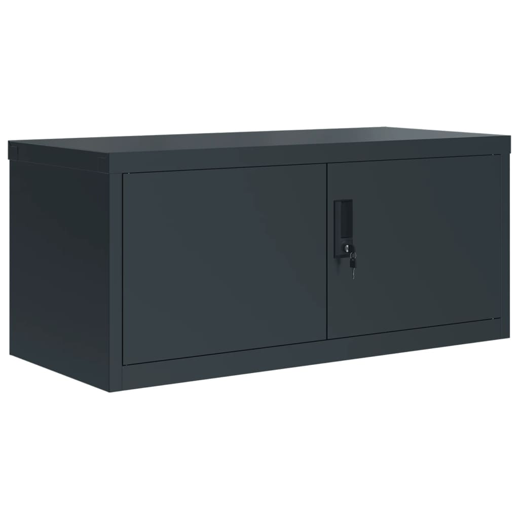 Ormarić za spise antracit 90x40x110 cm čelični