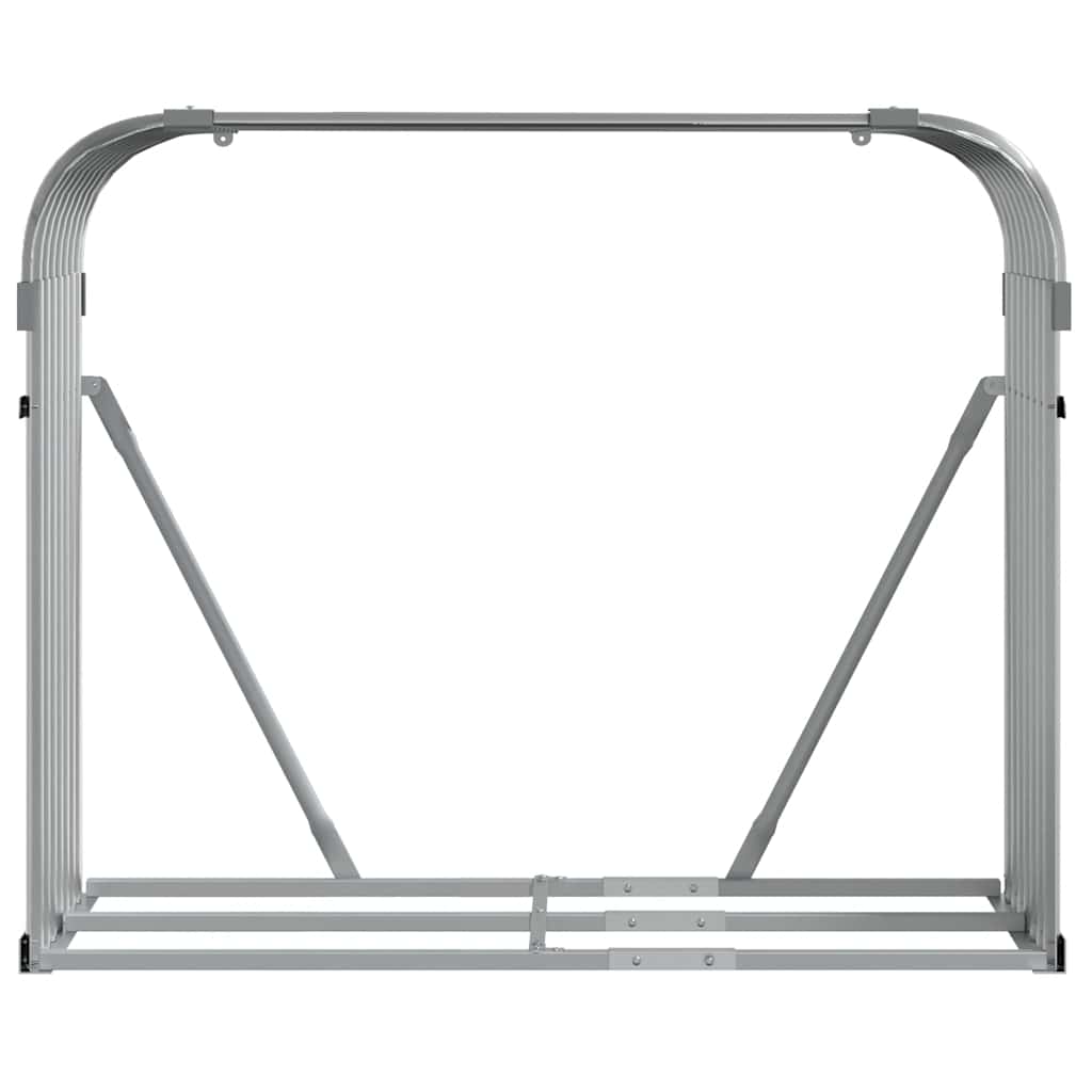 Držač za cjepanice svjetlosivi 120x45x100 cm pocinčani čelik