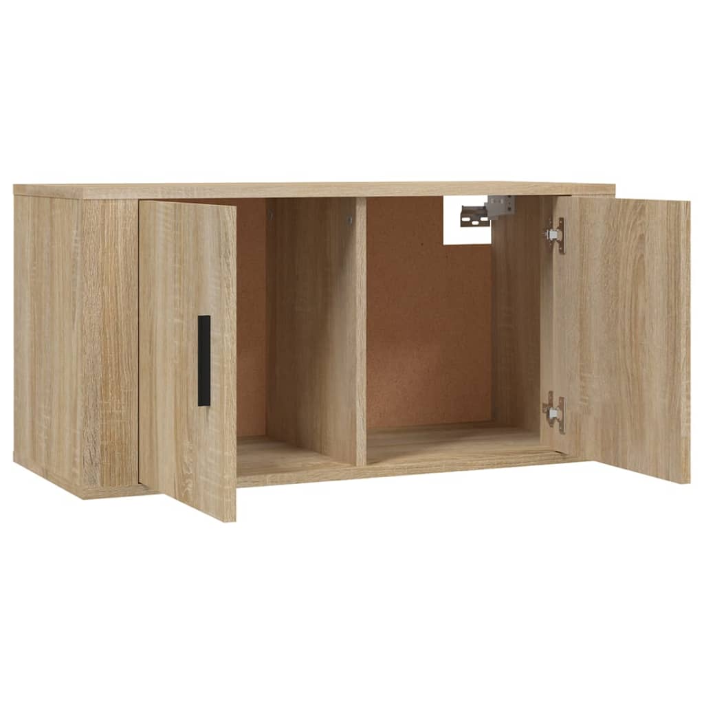 Zidni TV ormarići 3 kom boja hrasta sonome 80x34,5x40 cm