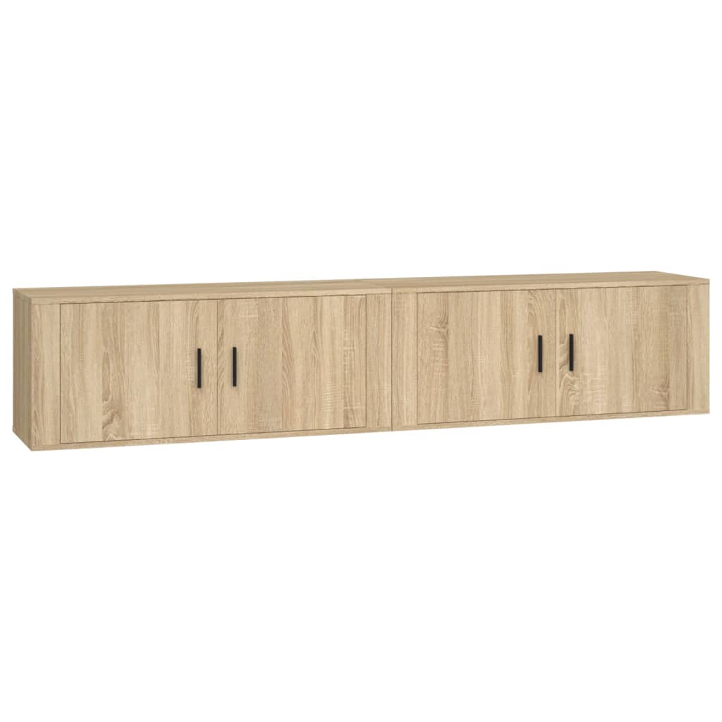 Zidni TV ormarići 2 kom boja hrasta sonome 100x34,5x40 cm