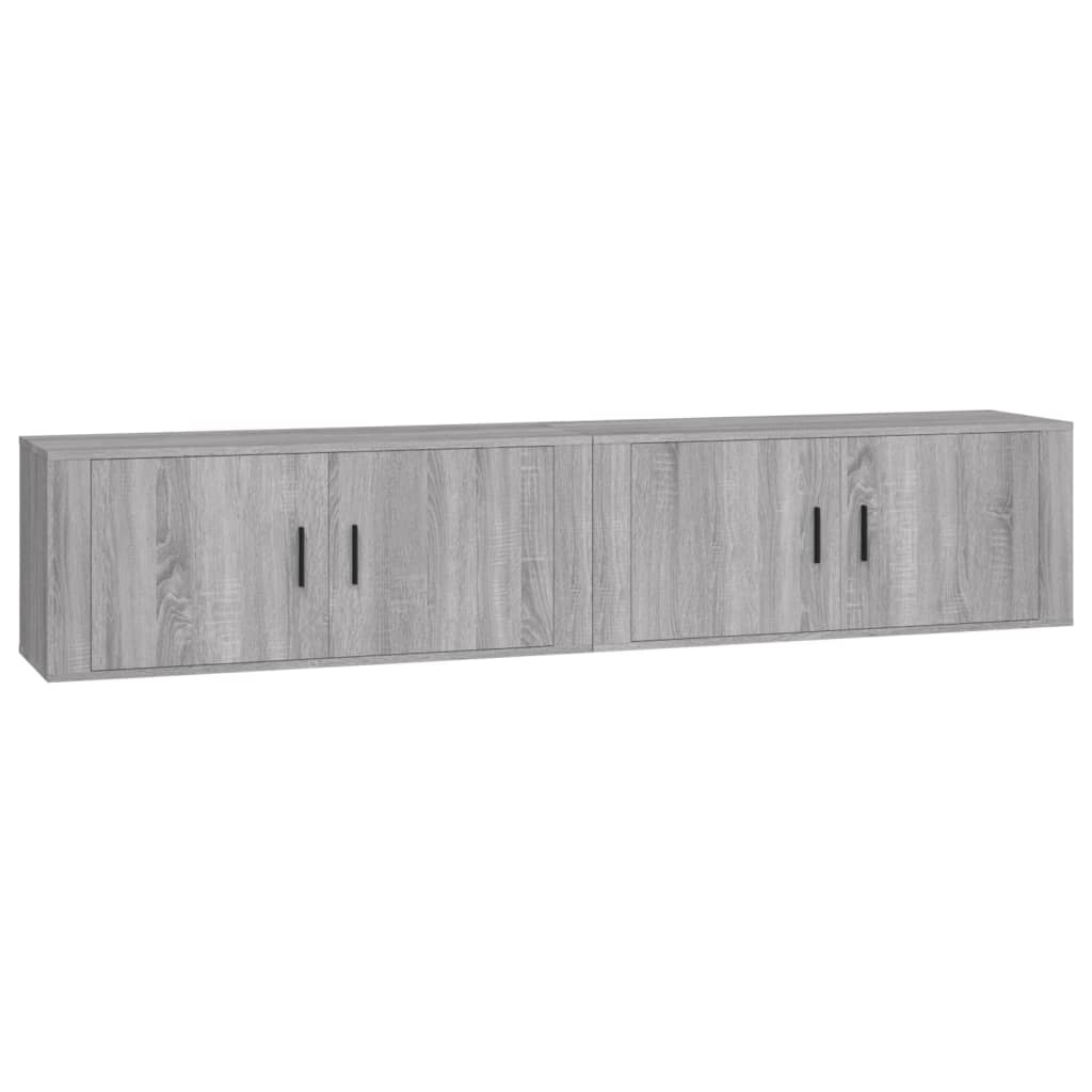 Zidni TV ormarići 2 kom boja sivog hrasta sonome 100x34,5x40 cm