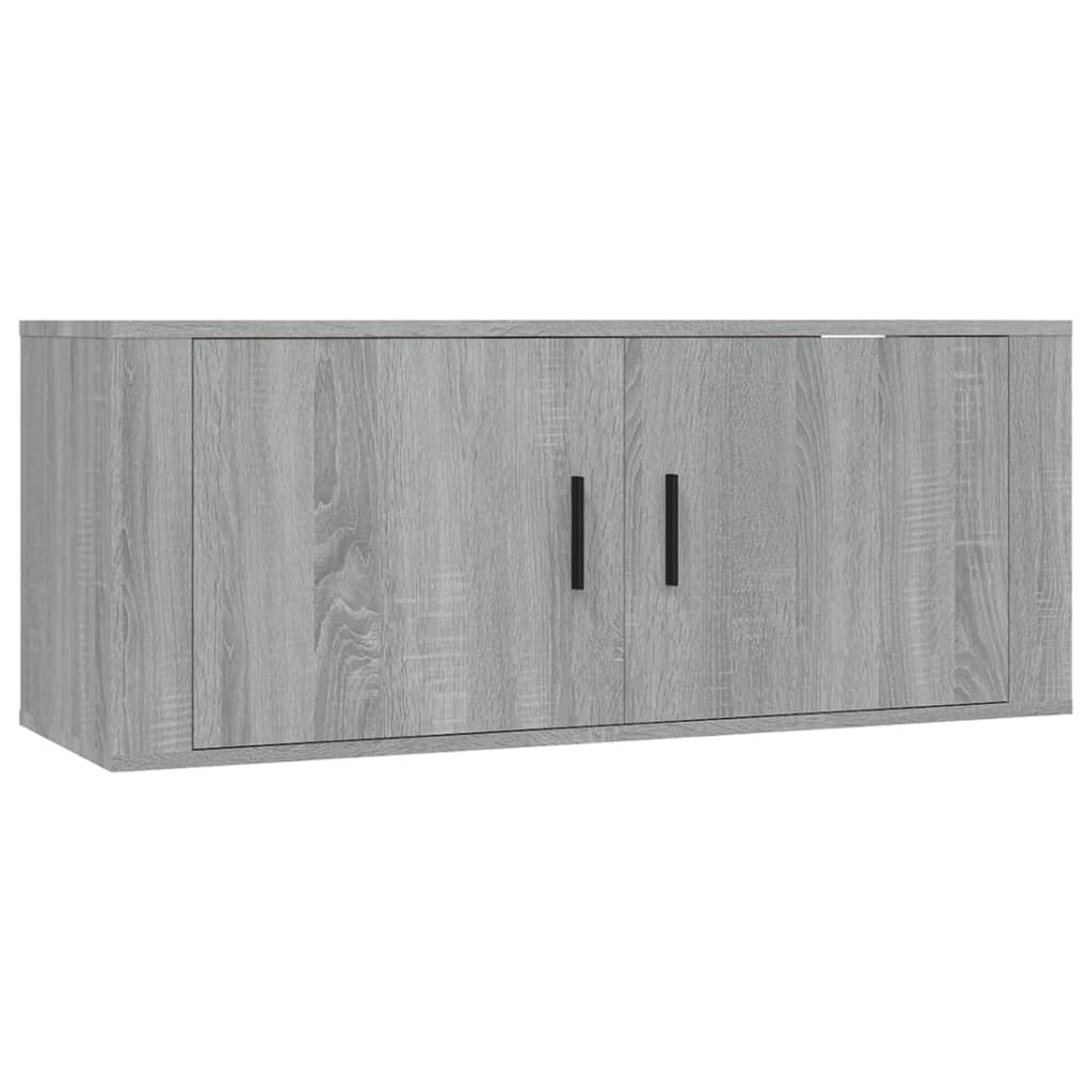 Zidni TV ormarići 3 kom boja sivog hrasta sonome 100x34,5x40 cm