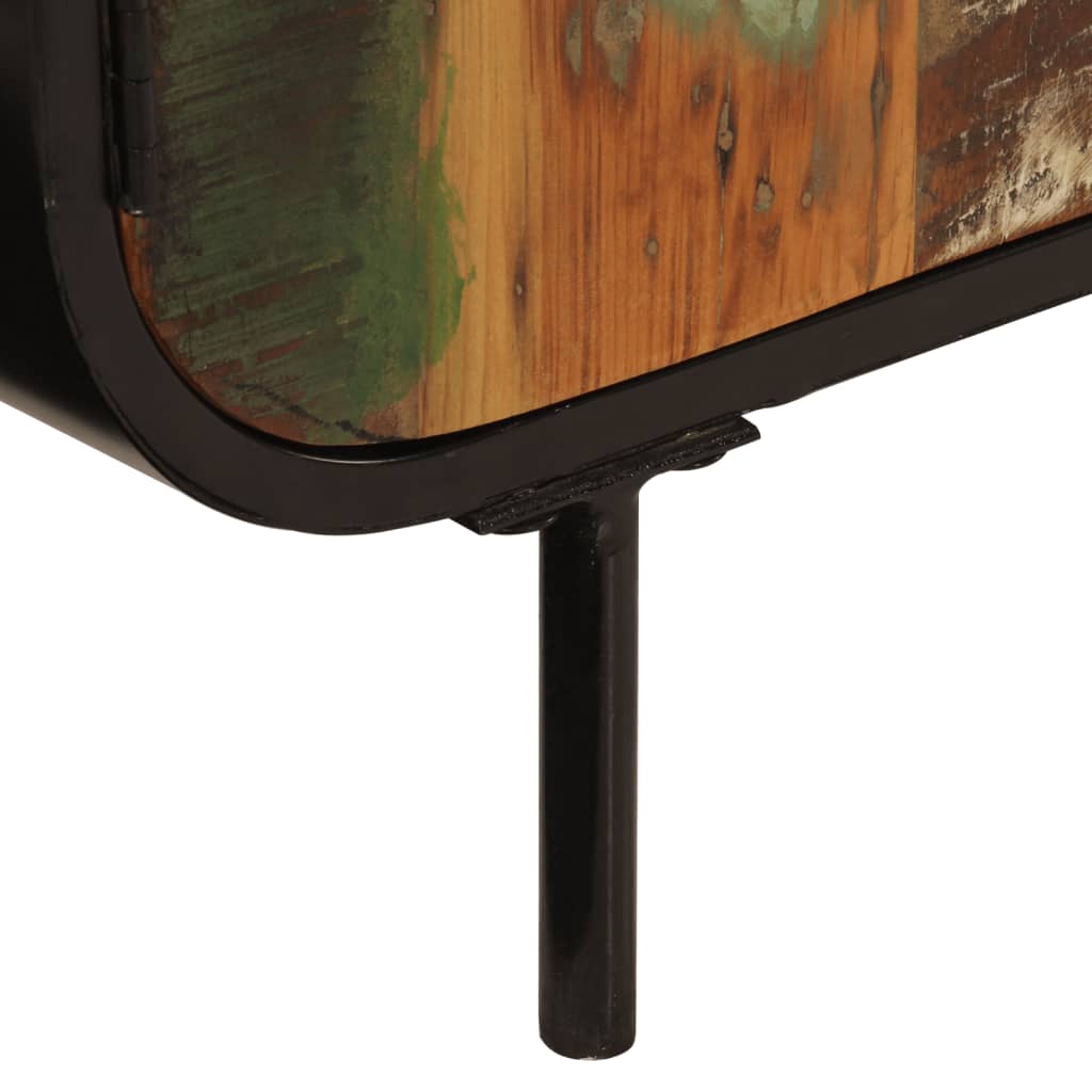 Komoda 140 x 35 x 70 cm od masivnog obnovljenog drva i metala