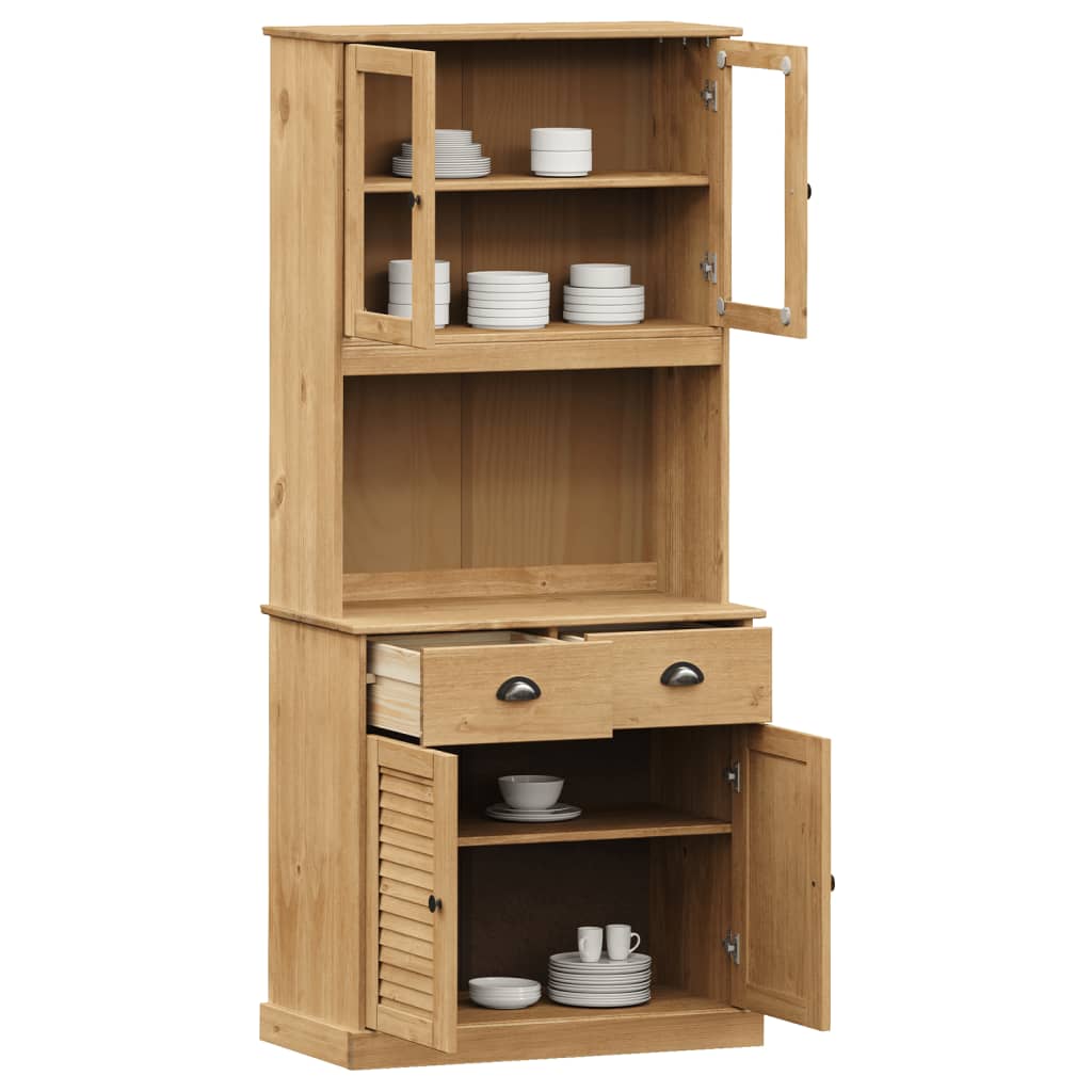 Visoka komoda VIGO 78 x 40 x 175 cm od masivne borovine