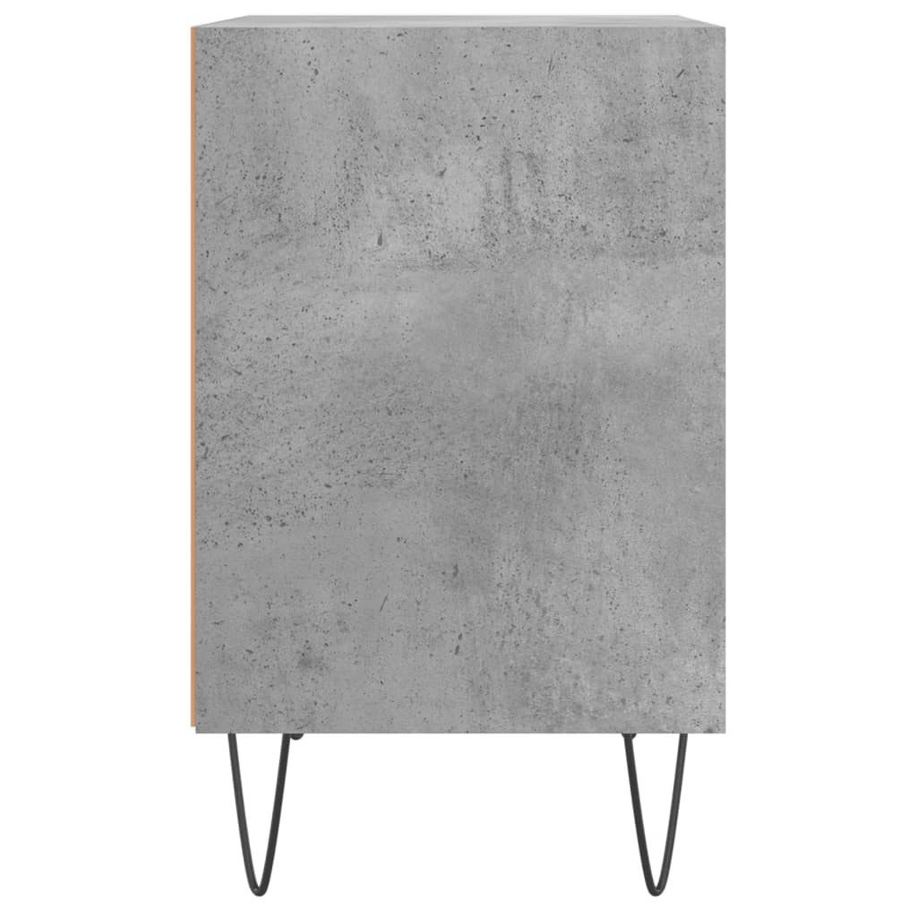 Noćni ormarići 2 kom boja betona 40x30x50 cm konstruirano drvo