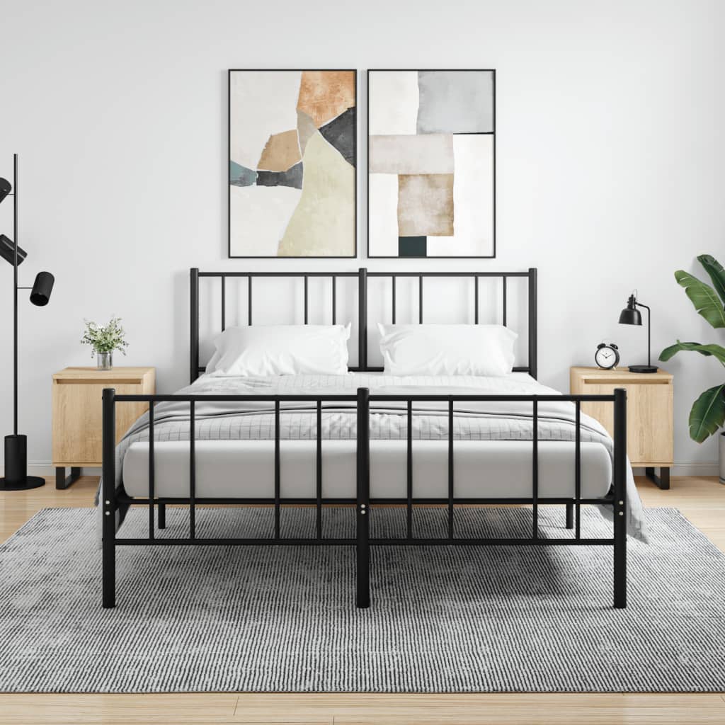 Noćni ormarići 2 kom boja hrasta 40x30x50 cm konstruirano drvo
