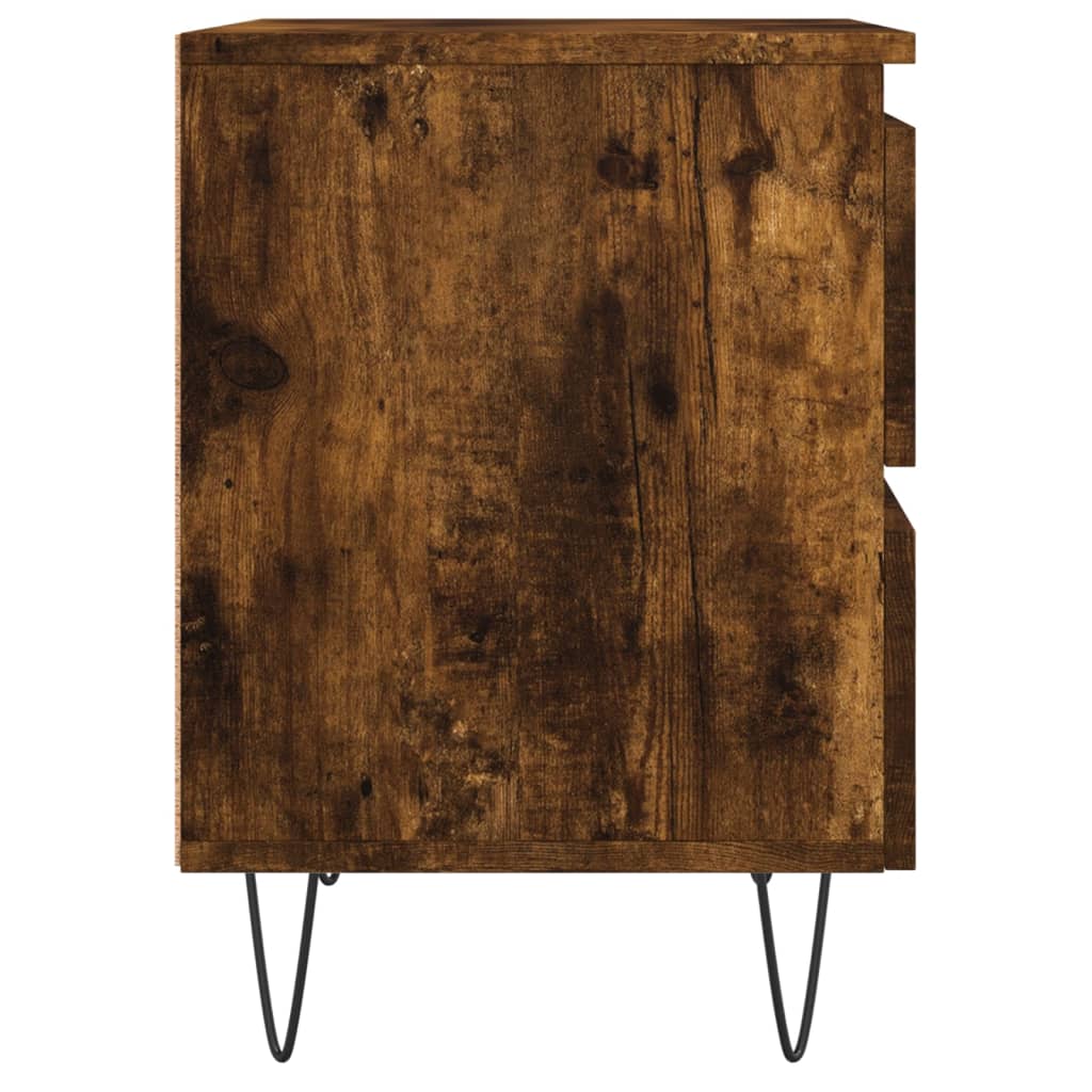 Noćni ormarići 2 kom boja hrasta 40x35x50 cm konstruirano drvo