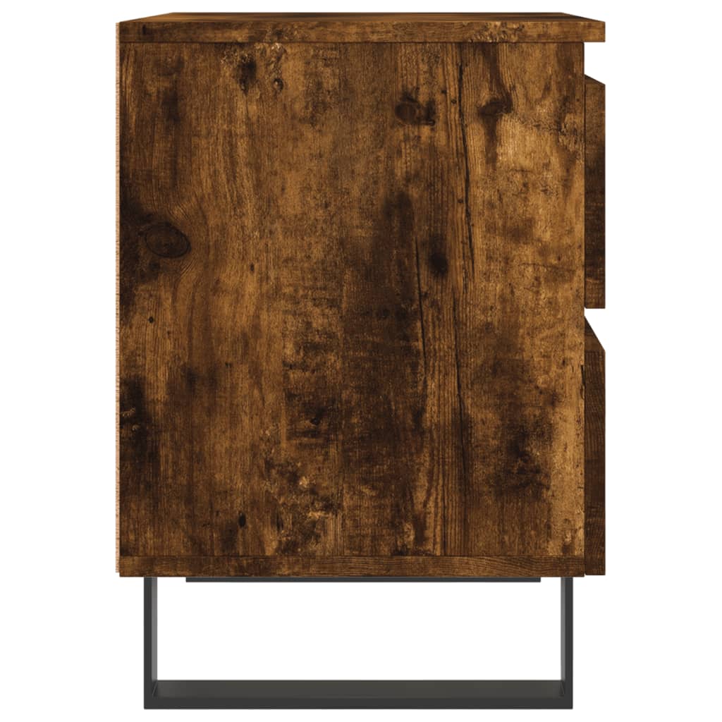 Noćni ormarići 2 kom boja hrasta 40x35x50 cm konstruirano drvo