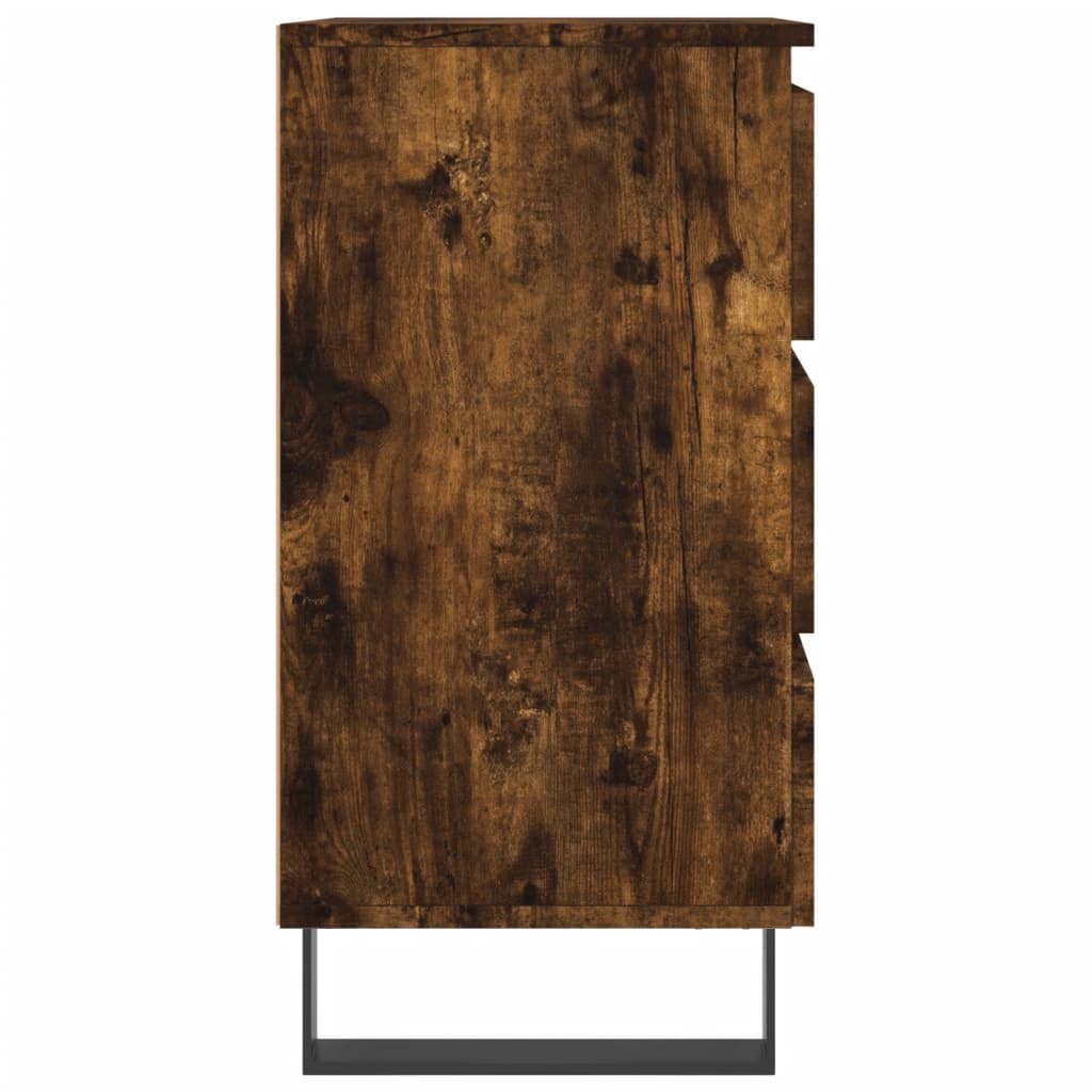 Noćni ormarići 2 kom boja hrasta 40x35x69 cm konstruirano drvo