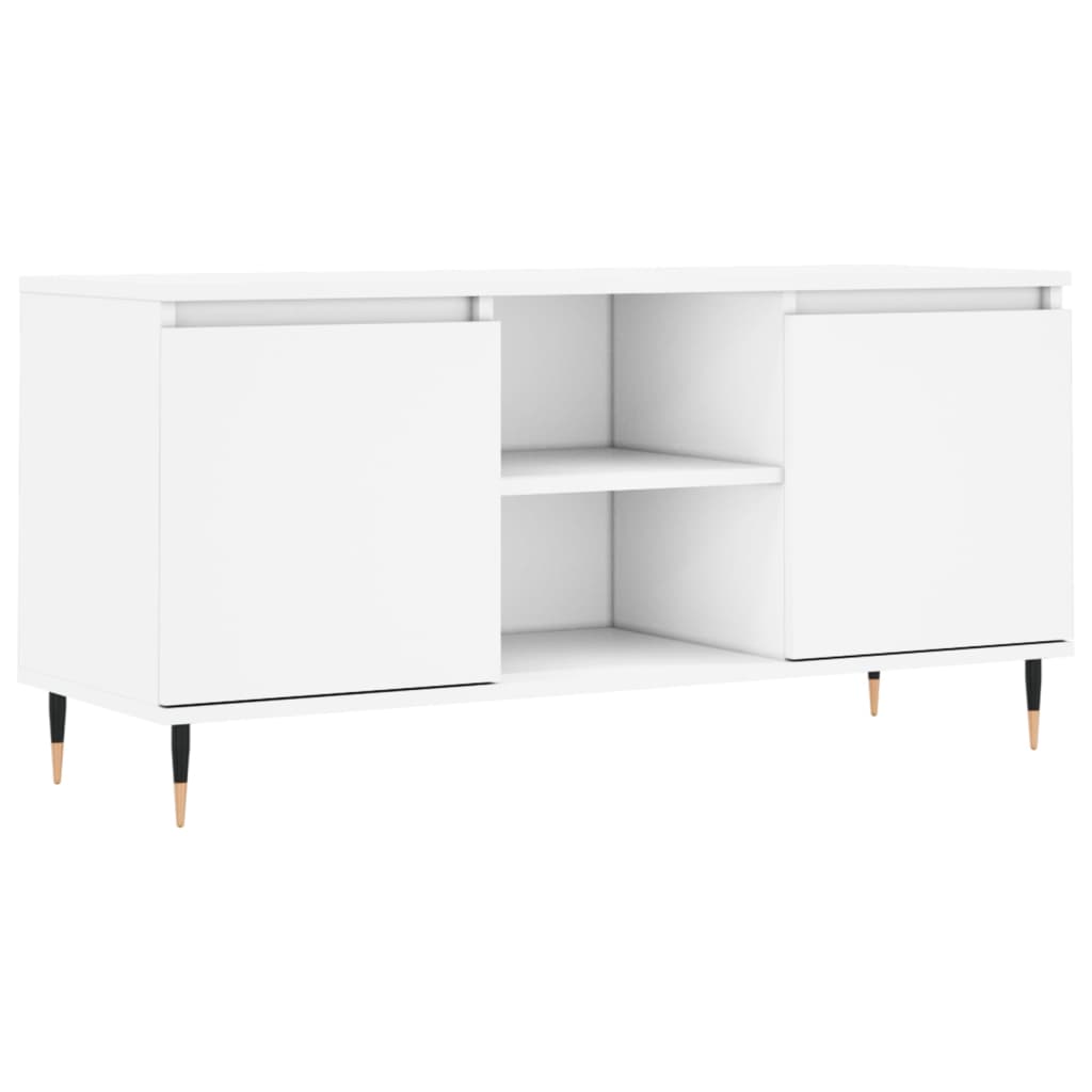 TV ormarić bijeli 104 x 35 x 50 cm od konstruiranog drva
