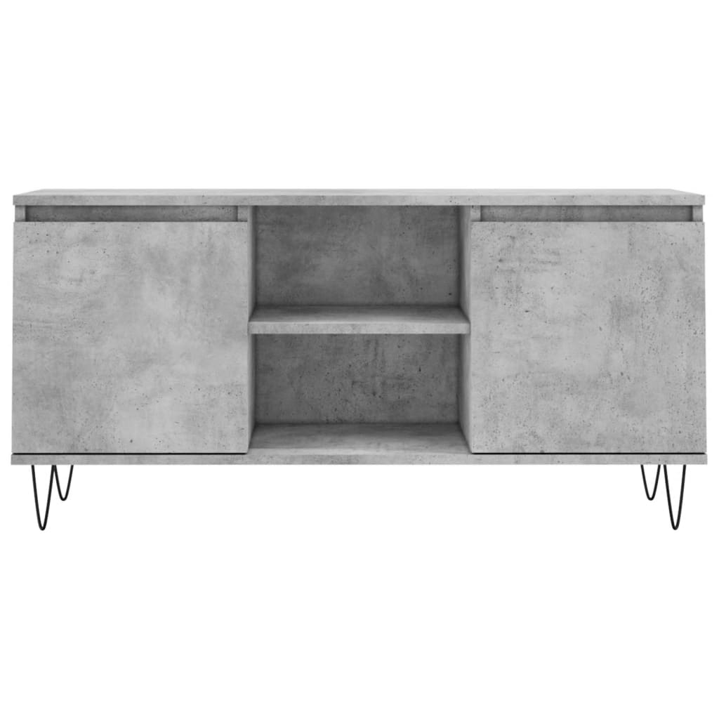 TV ormarić siva boja betona 104x35x50 cm od konstruiranog drva