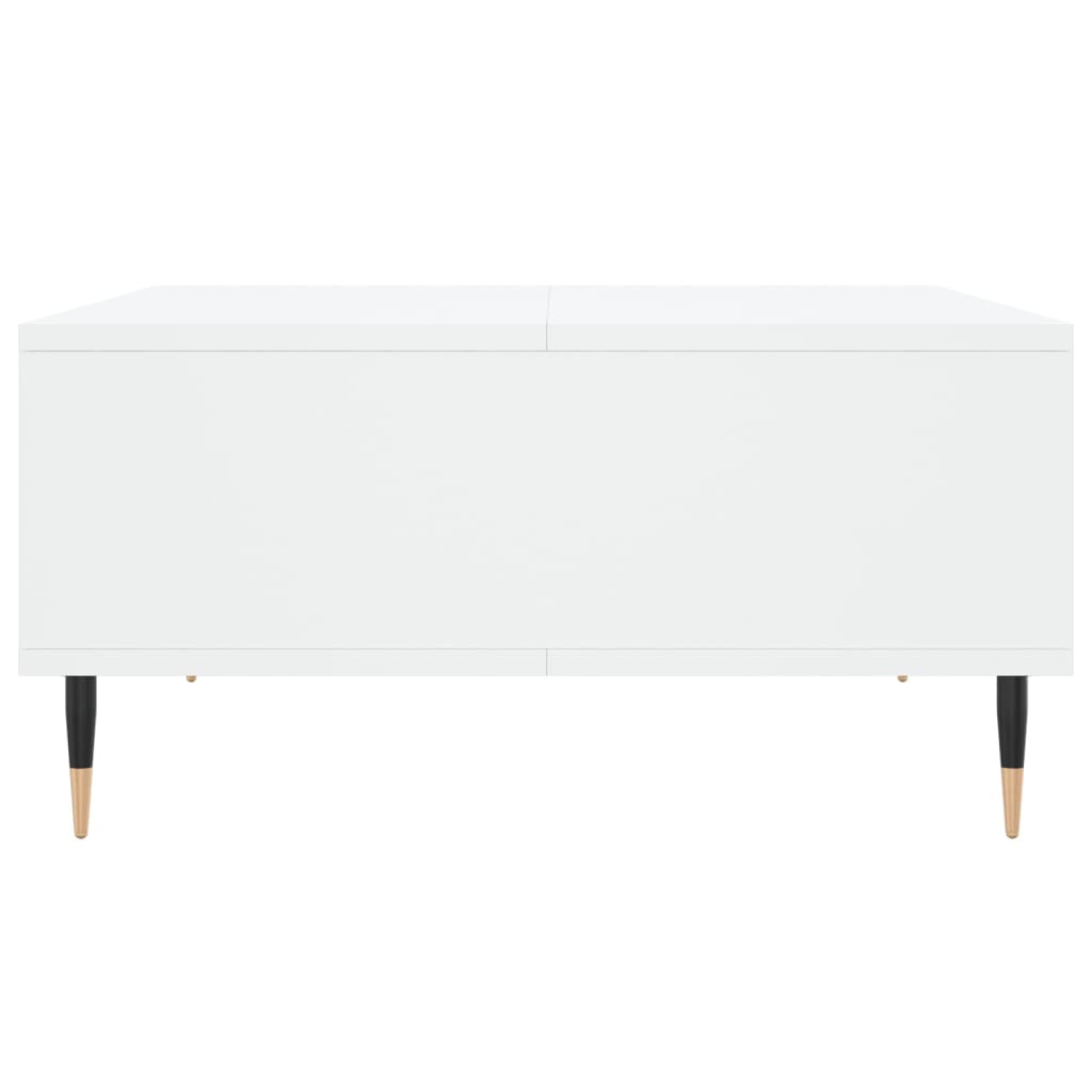 Stolić za kavu bijeli 60 x 60 x 30 cm od konstruiranog drva