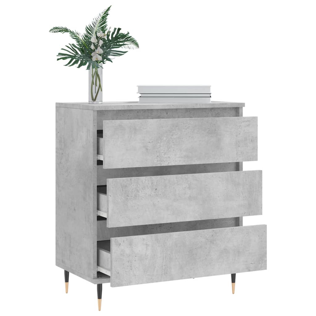 Komoda siva boja betona 60x35x70 cm od konstruiranog drva