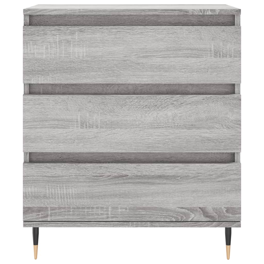 Komoda sivog hrasta sonome 60x35x70 cm od konstruiranog drva