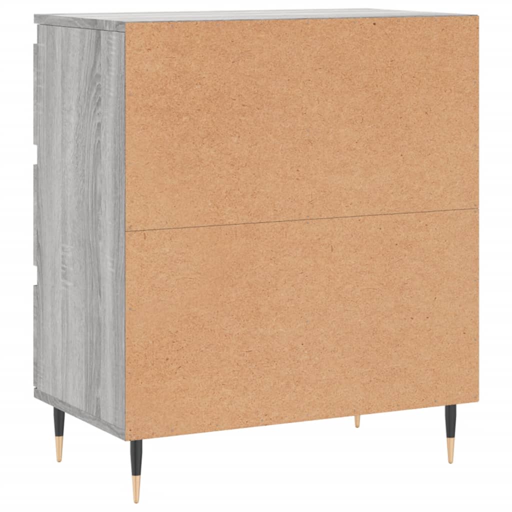 Komoda sivog hrasta sonome 60x35x70 cm od konstruiranog drva