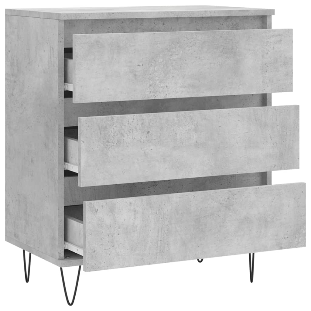 Komoda siva boja betona 60x35x70 cm od konstruiranog drva
