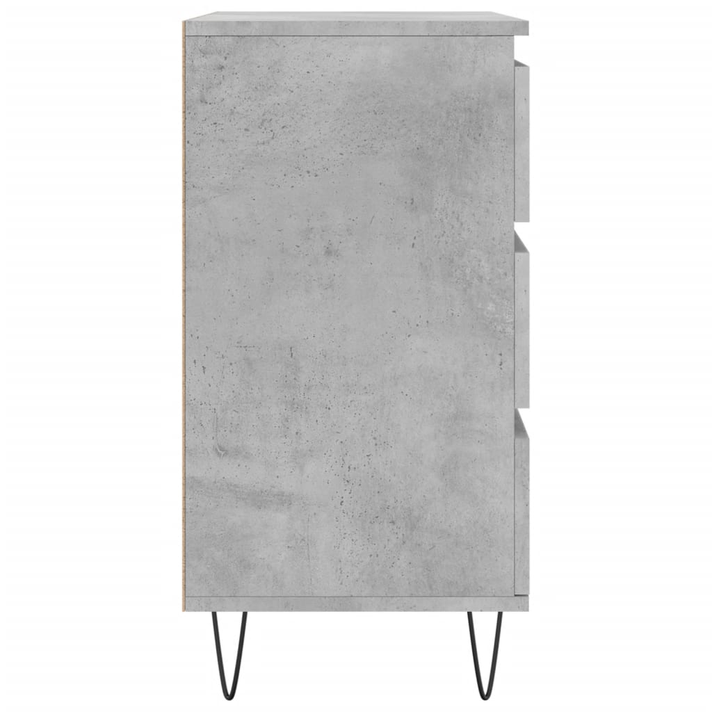 Komoda siva boja betona 60x35x70 cm od konstruiranog drva