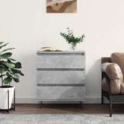 Komoda siva boja betona 60x35x70 cm od konstruiranog drva