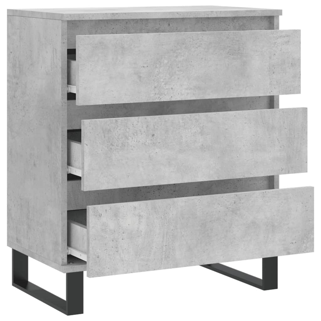 Komoda siva boja betona 60x35x70 cm od konstruiranog drva