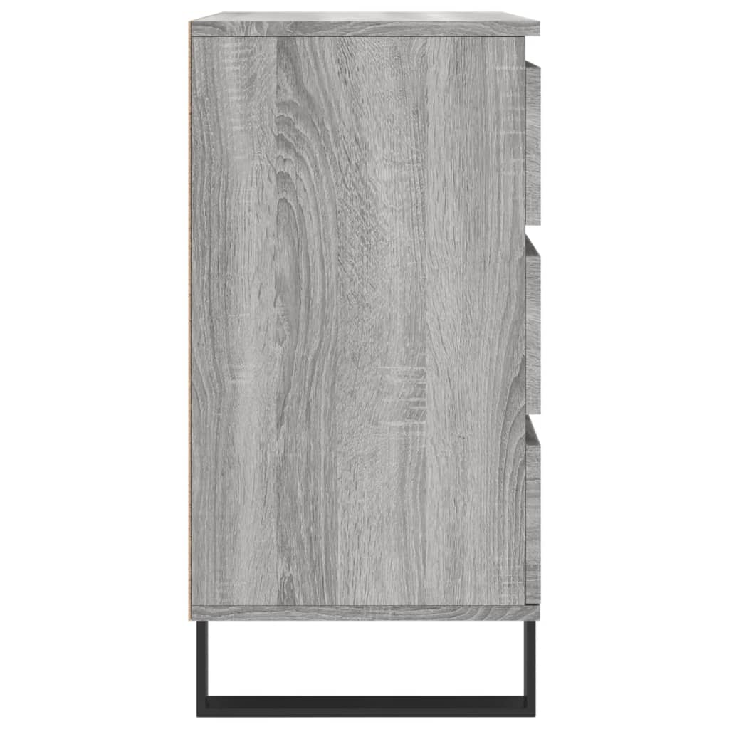 Komoda sivog hrasta sonome 60x35x70 cm od konstruiranog drva