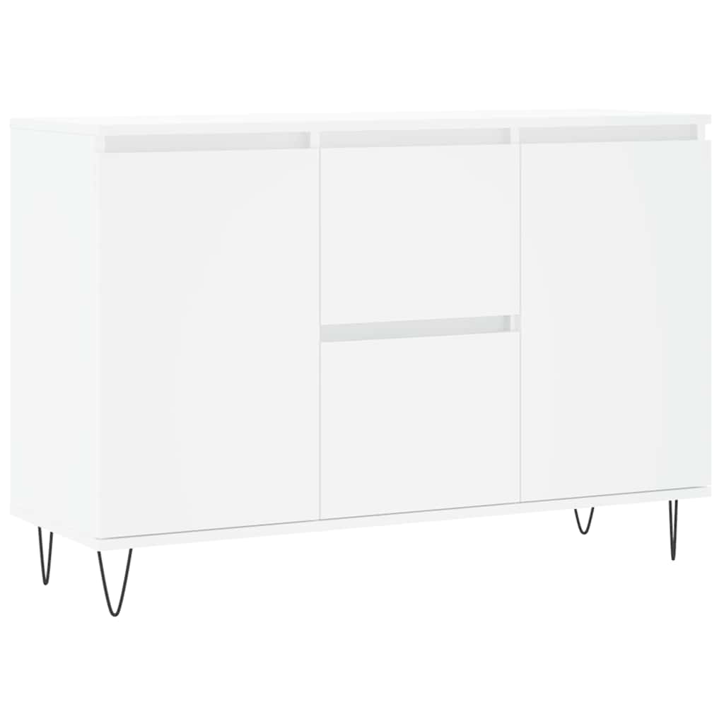 Komoda bijela 101,5x35x70 cm od konstruiranog drva