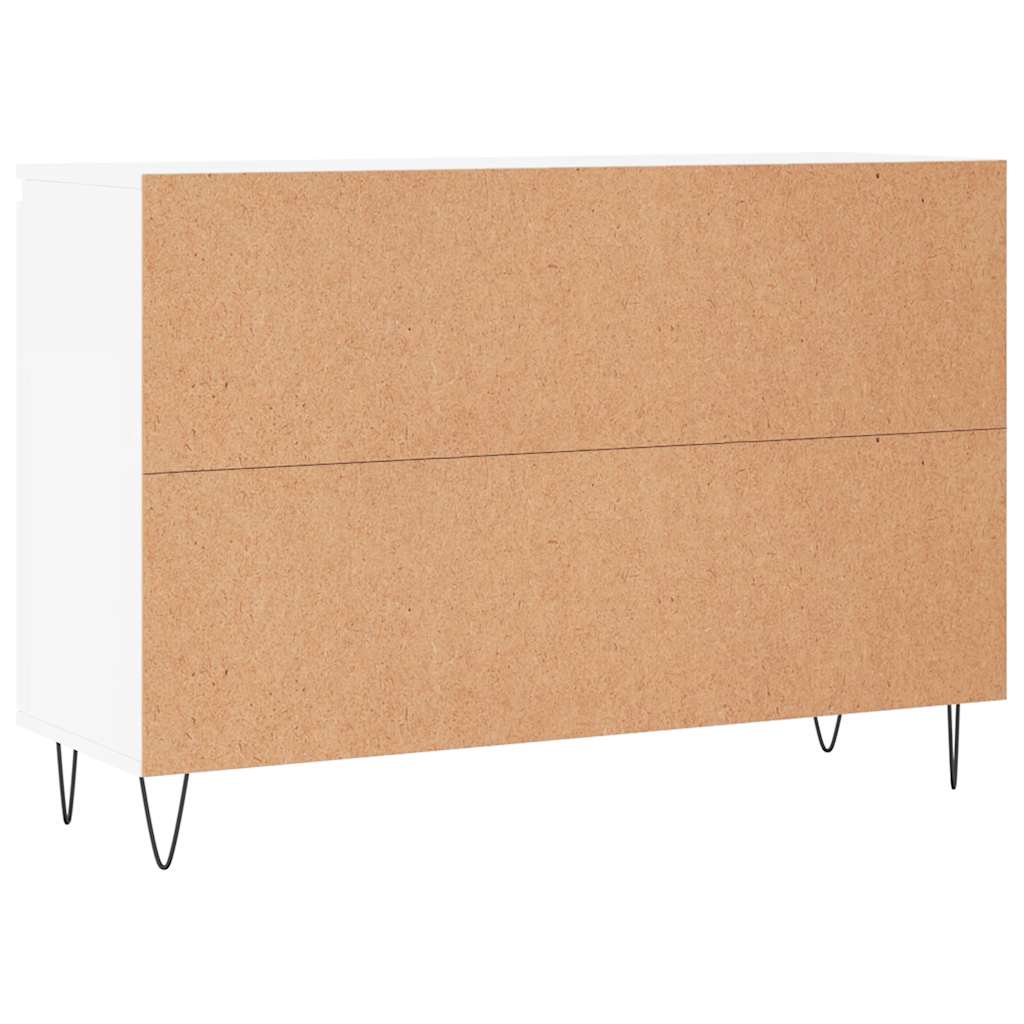 Komoda bijela 101,5x35x70 cm od konstruiranog drva