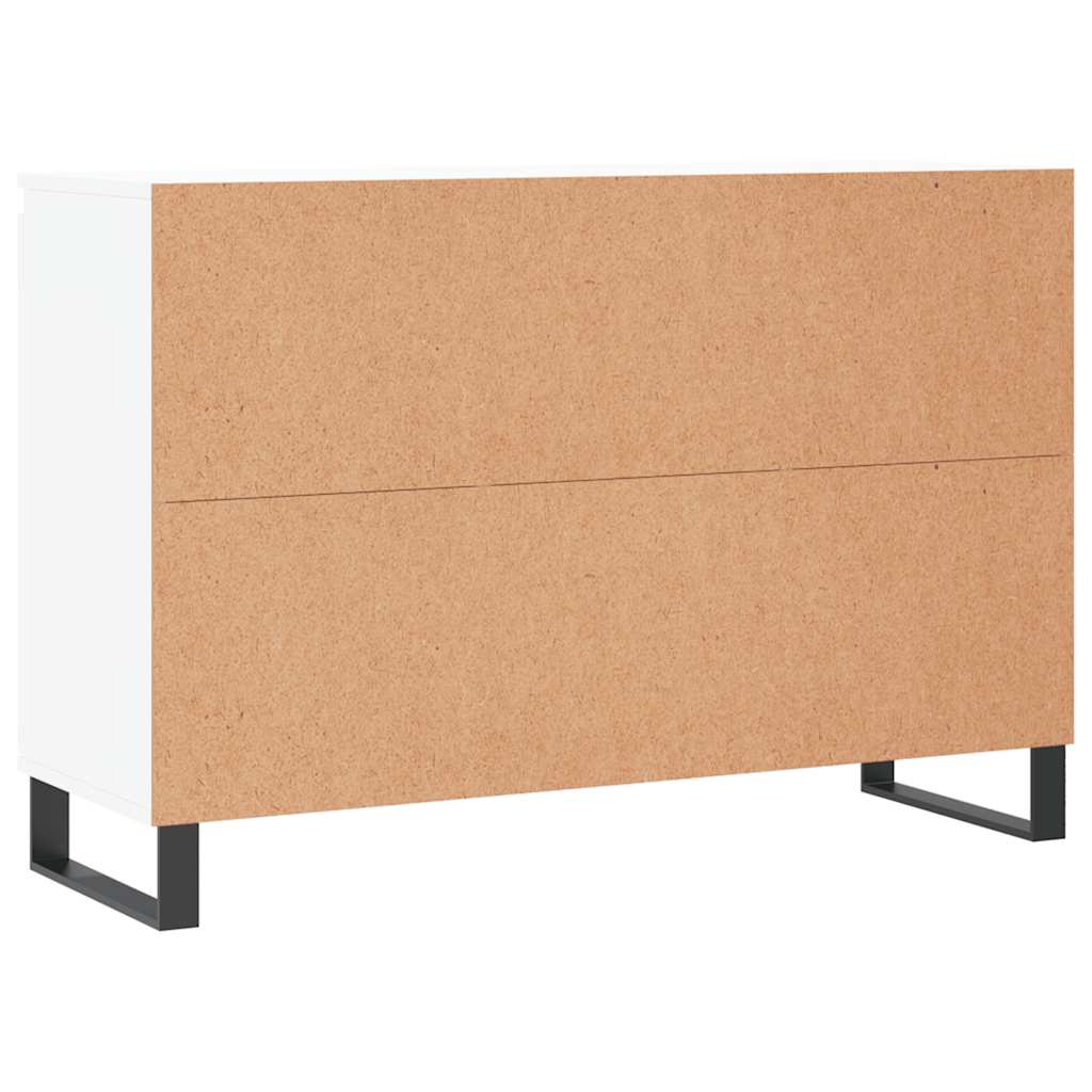 Komoda bijela 101,5x35x70 cm od konstruiranog drva