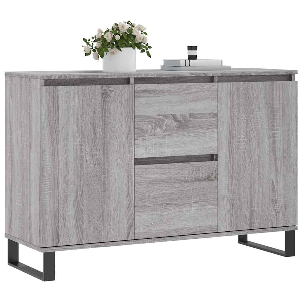 Komoda sivog hrasta sonome 101,5x35x70 cm od konstruiranog drva