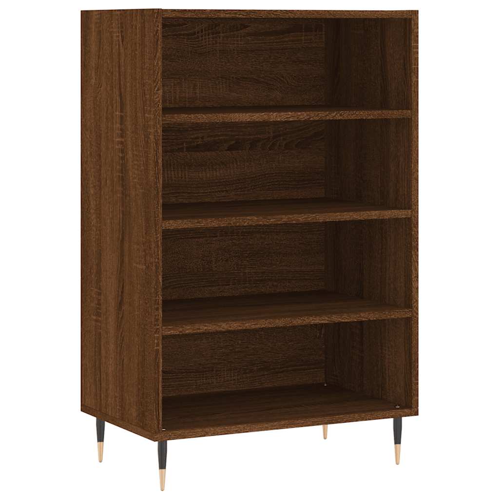 Visoka komoda smeđa boja hrasta 57x35x90 cm konstruirano drvo