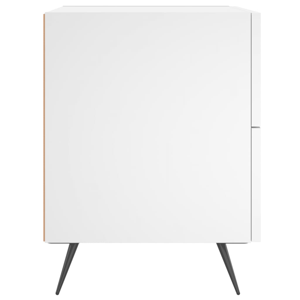 Noćni ormarići 2 kom bijeli 40x35x47,5 cm od konstruiranog drva