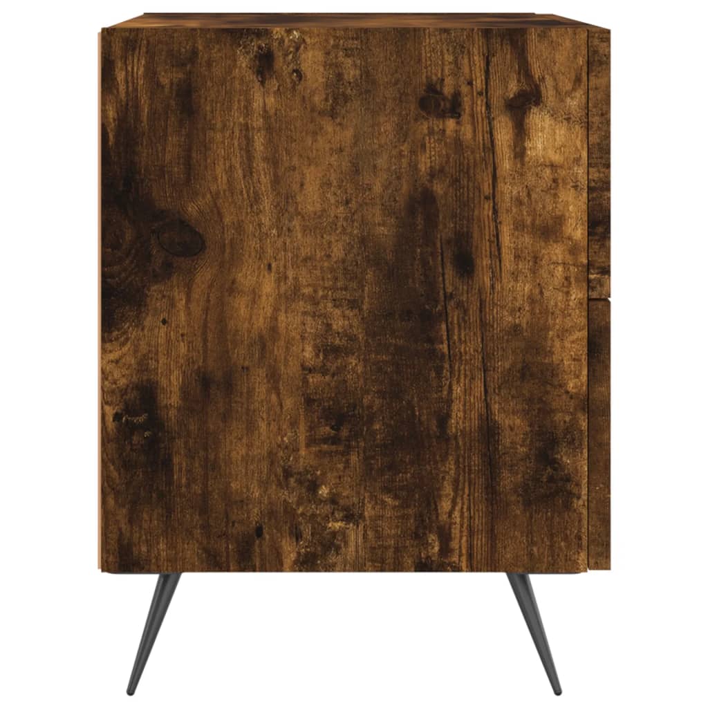 Noćni ormarići 2 kom boja hrasta 40x35x47,5cm konstruirano drvo