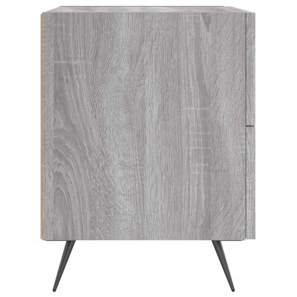 Noćni ormarići 2 kom boja hrasta 40x35x47,5cm konstruirano drvo