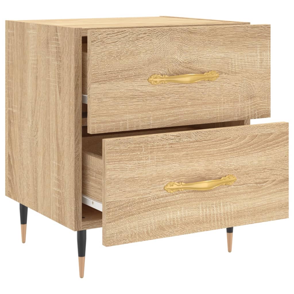 Noćni ormarić boja hrasta sonome 40x35x47,5cm konstruirano drvo