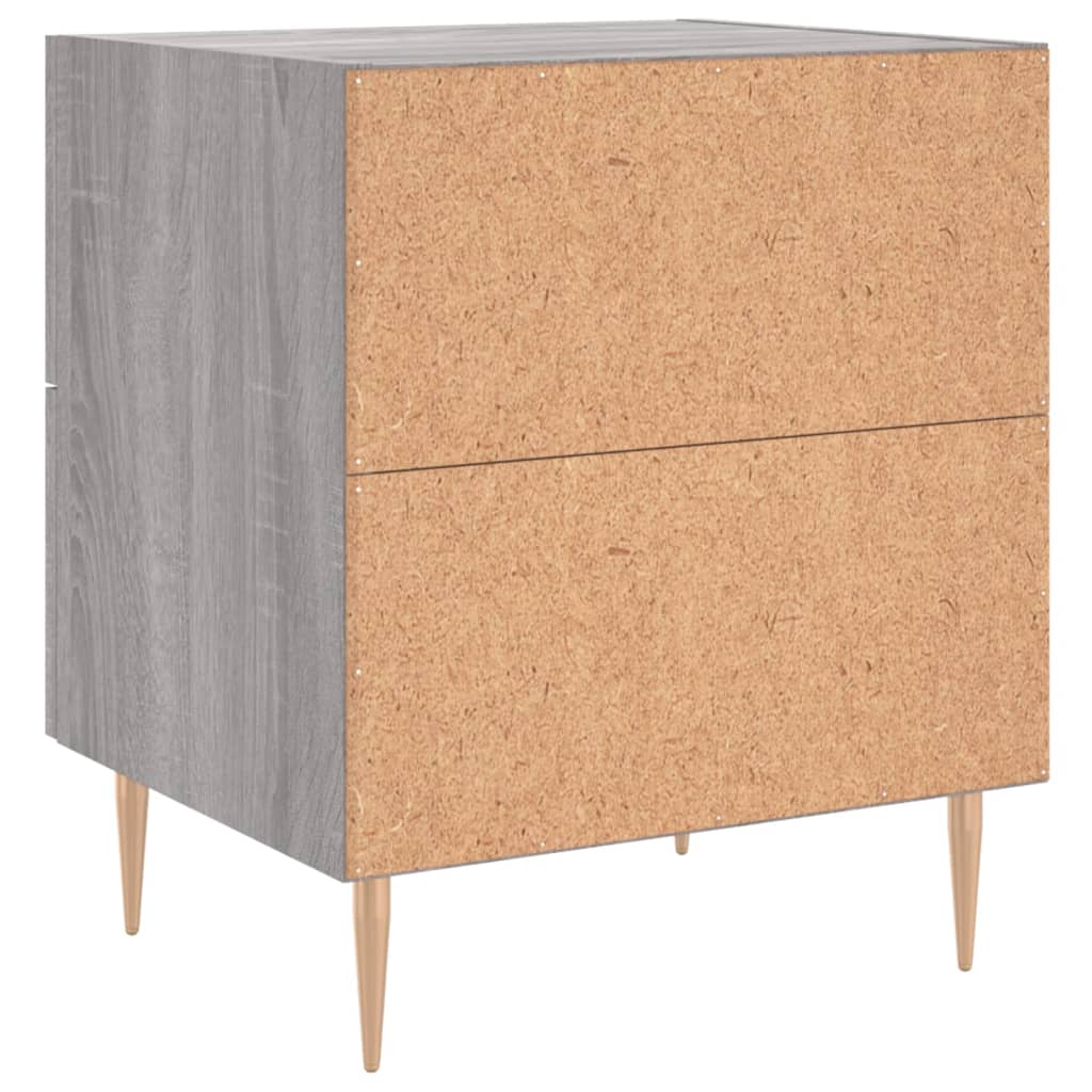 Noćni ormarići 2 kom boja hrasta 40x35x47,5cm konstruirano drvo
