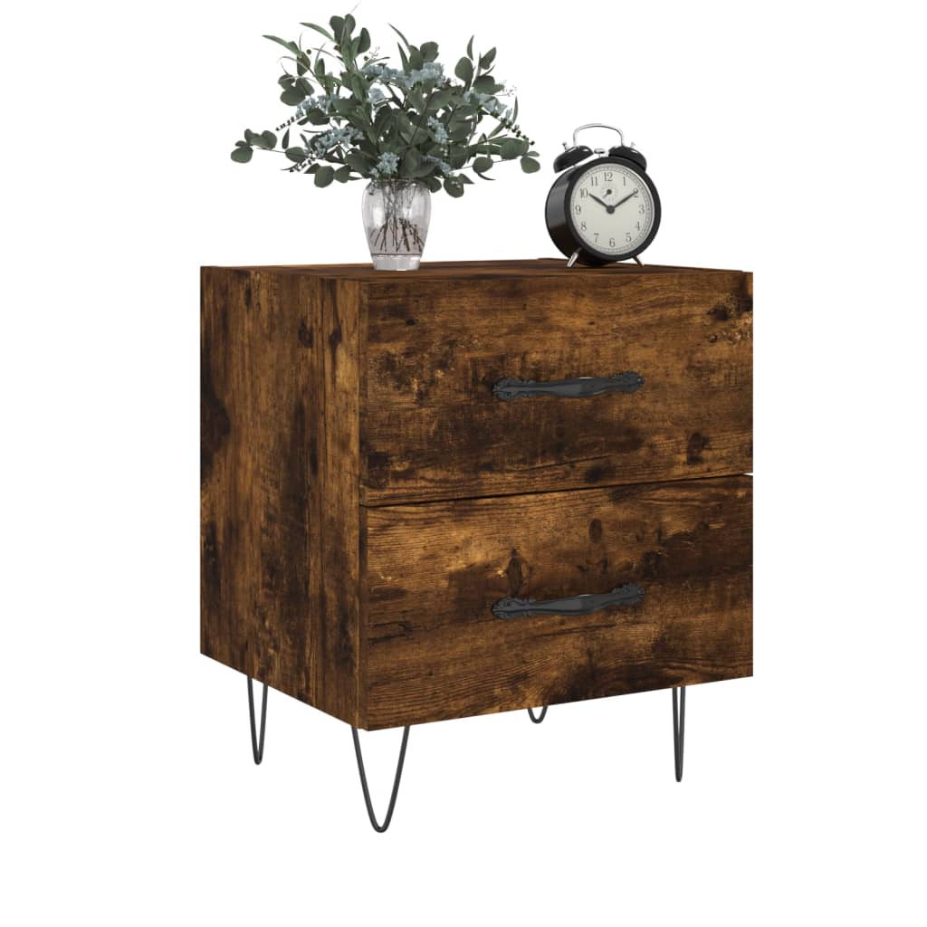 Noćni ormarići 2 kom boja hrasta 40x35x47,5cm konstruirano drvo