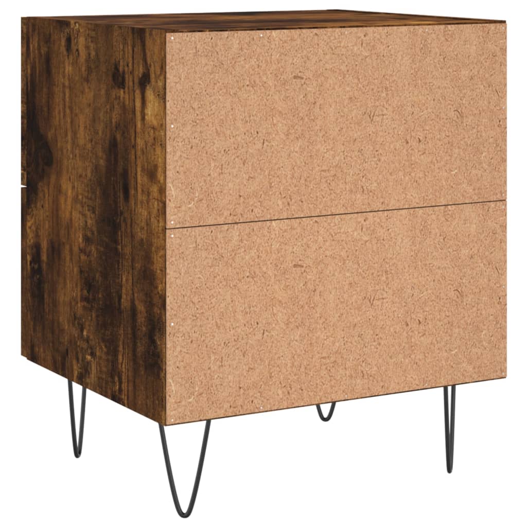 Noćni ormarići 2 kom boja hrasta 40x35x47,5cm konstruirano drvo