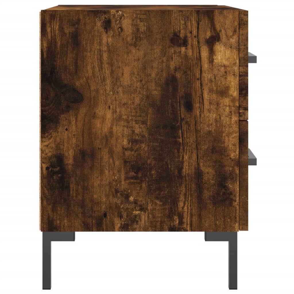 Noćni ormarići 2 kom boja hrasta 40x35x47,5cm konstruirano drvo