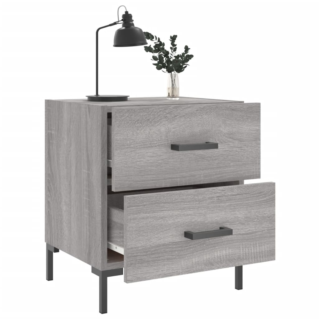 Noćni ormarići 2 kom boja hrasta 40x35x47,5cm konstruirano drvo
