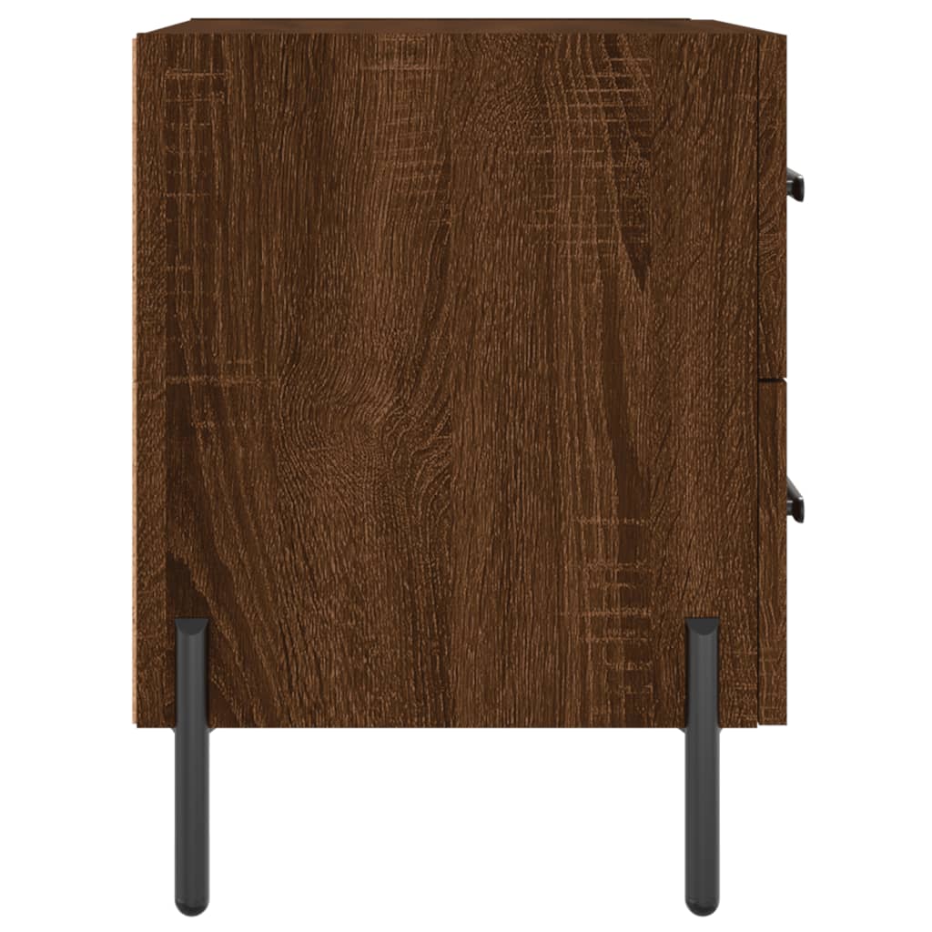Noćni ormarići 2 kom boja hrasta 40x35x47,5cm konstruirano drvo
