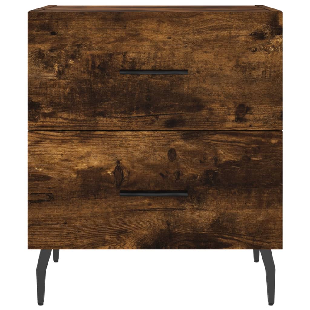 Noćni ormarići 2 kom boja hrasta 40x35x47,5cm konstruirano drvo