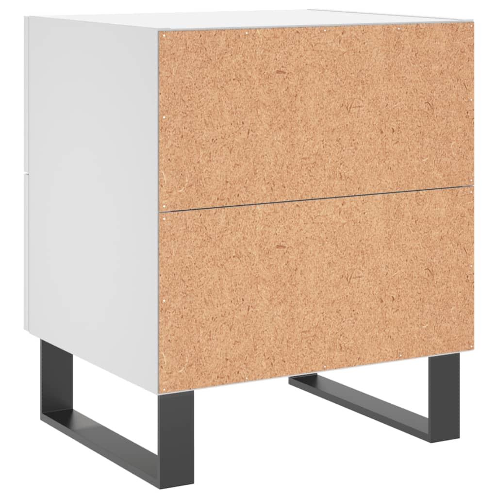 Noćni ormarići 2 kom bijeli 40x35x47,5 cm od konstruiranog drva