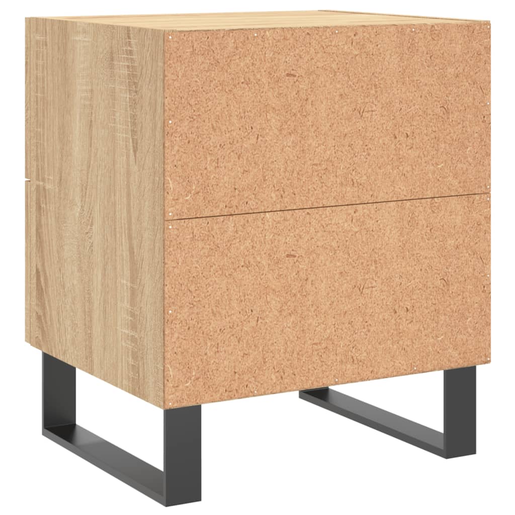 Noćni ormarići 2 kom boja hrasta 40x35x47,5cm konstruirano drvo