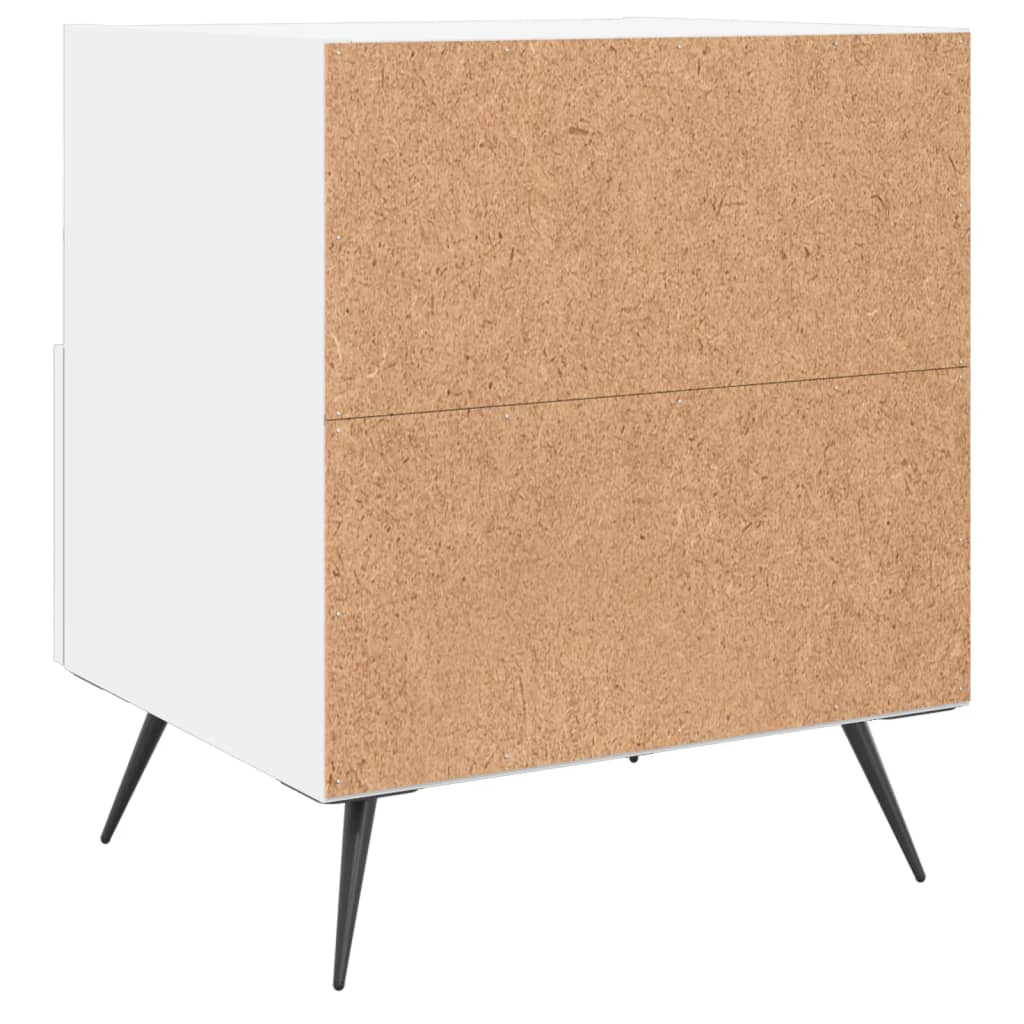 Noćni ormarić bijeli 40 x 35 x 47,5 cm od konstruiranog drva