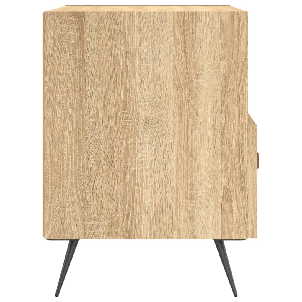 Noćni ormarići 2 kom boja hrasta 40x35x47,5cm konstruirano drvo