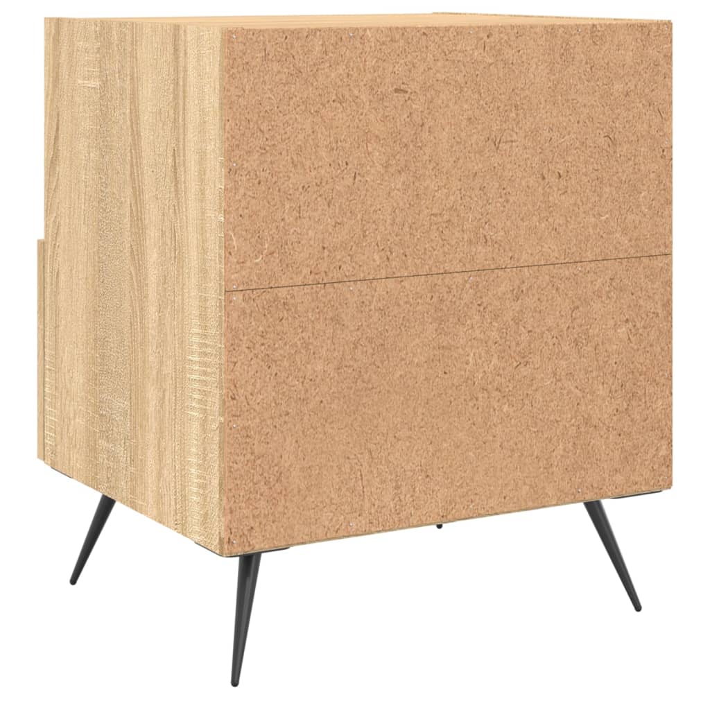 Noćni ormarići 2 kom boja hrasta 40x35x47,5cm konstruirano drvo