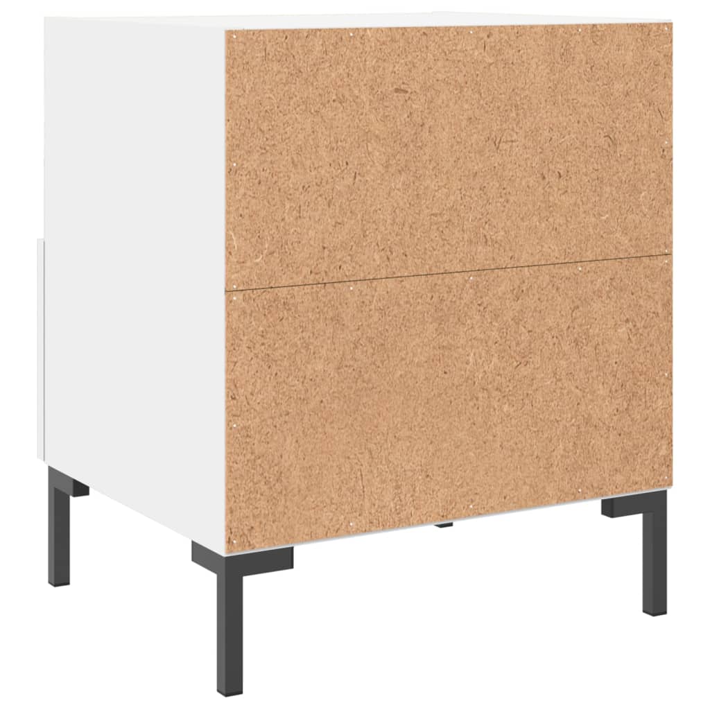 Noćni ormarići 2 kom bijeli 40x35x47,5 cm od konstruiranog drva