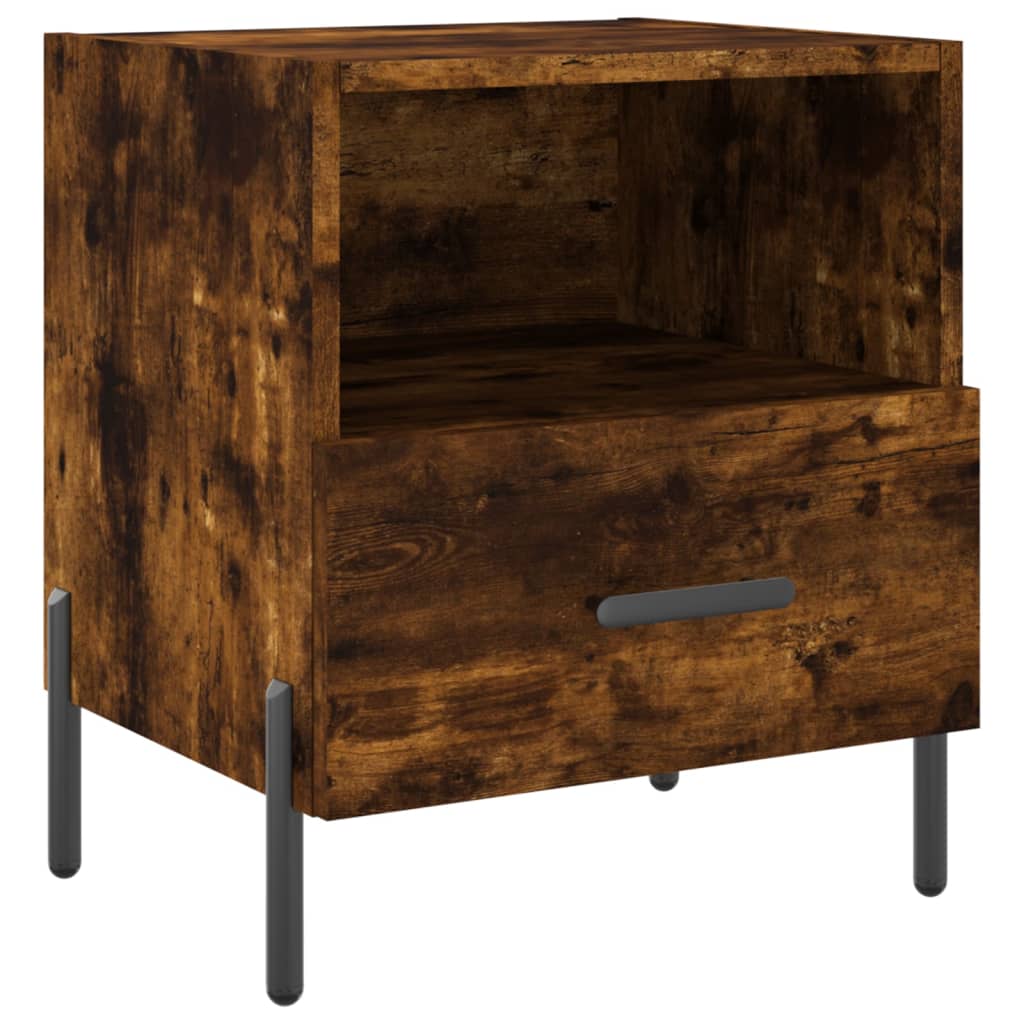 Noćni ormarići 2 kom boja hrasta 40x35x47,5cm konstruirano drvo
