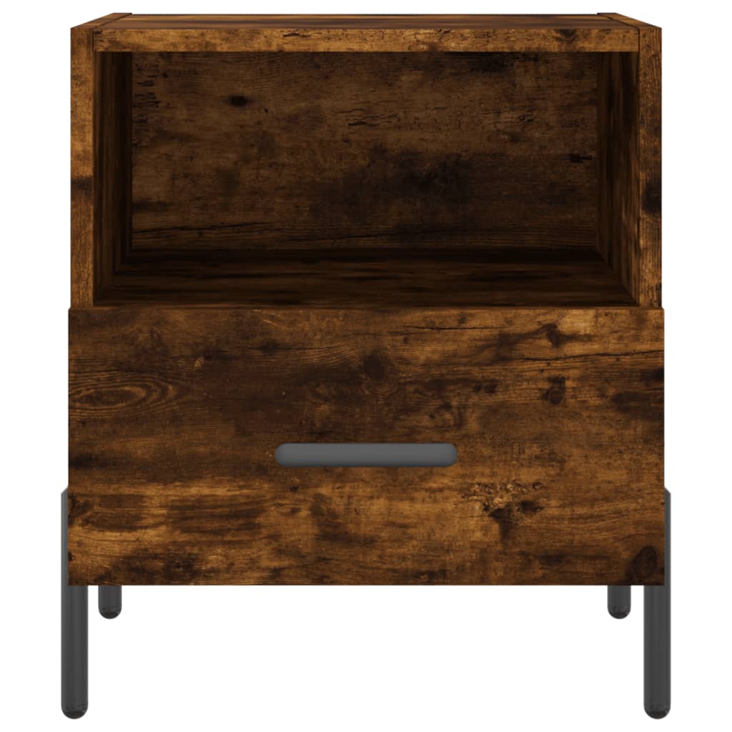 Noćni ormarići 2 kom boja hrasta 40x35x47,5cm konstruirano drvo