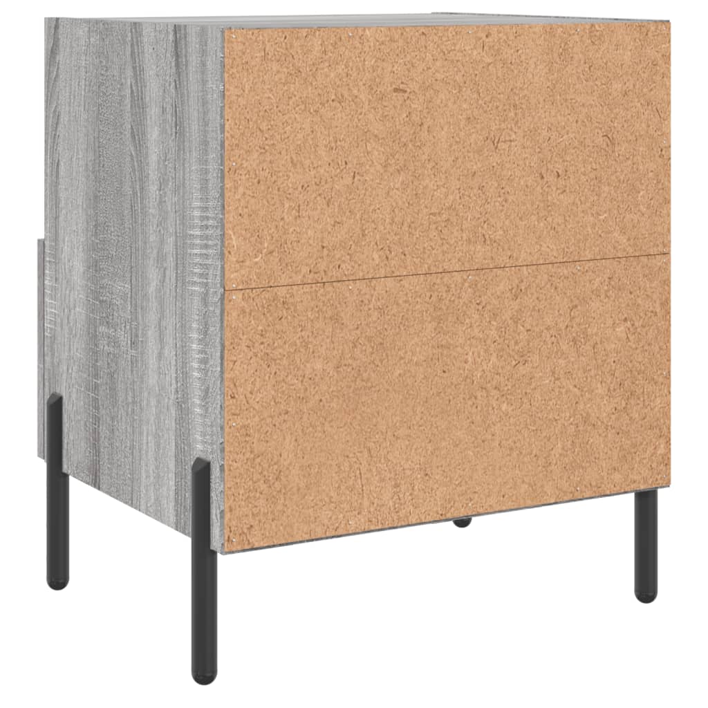 Noćni ormarići 2 kom boja hrasta 40x35x47,5cm konstruirano drvo