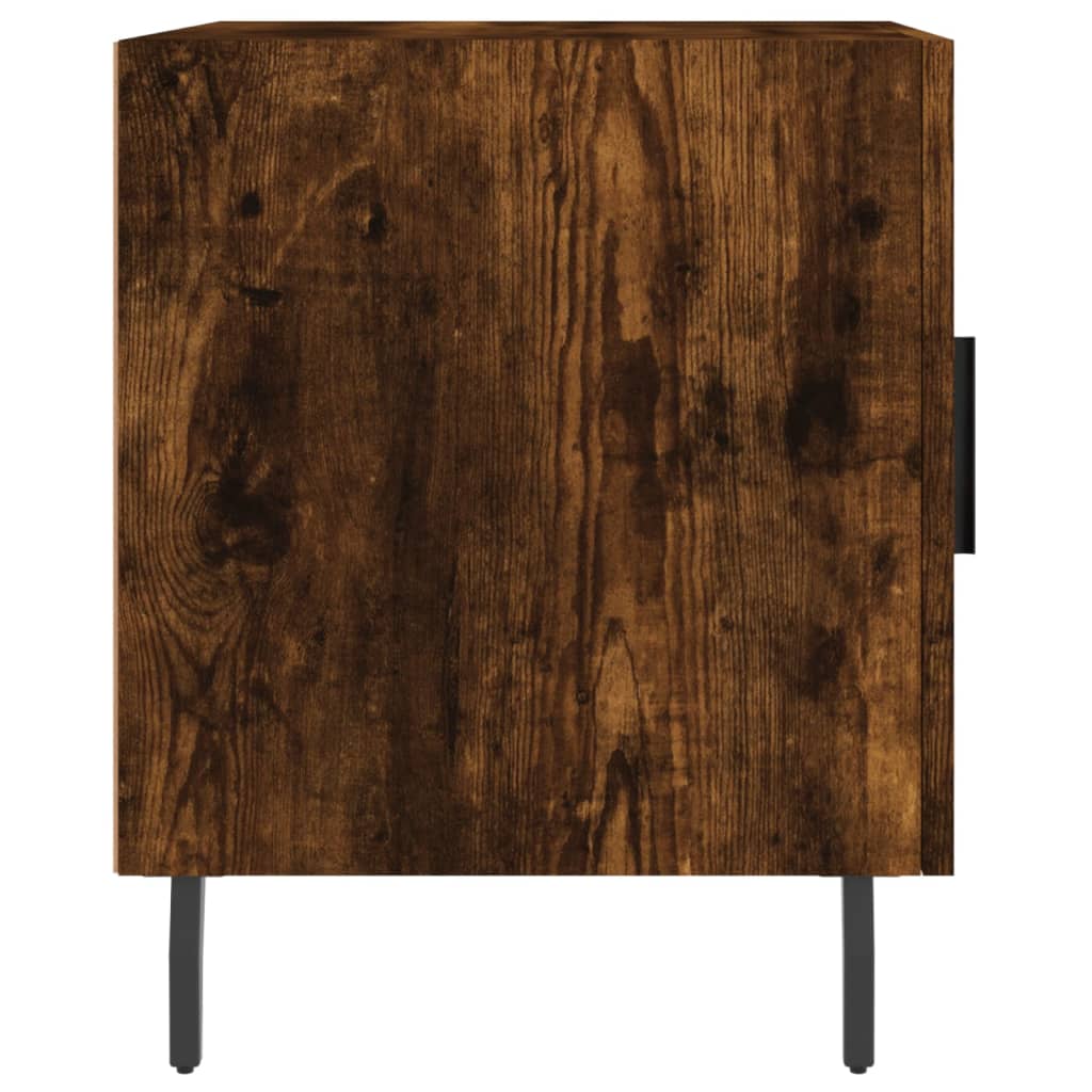 Noćni ormarići 2 kom boja dimljenog hrasta 40x40x50 cm drveni